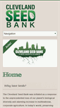 Mobile Screenshot of clevelandseedbank.org